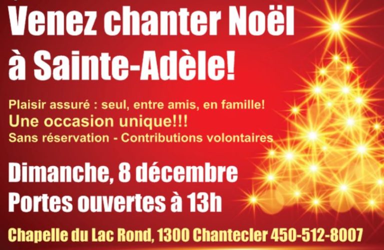 Venez chanter Noël à Ste-Adèle