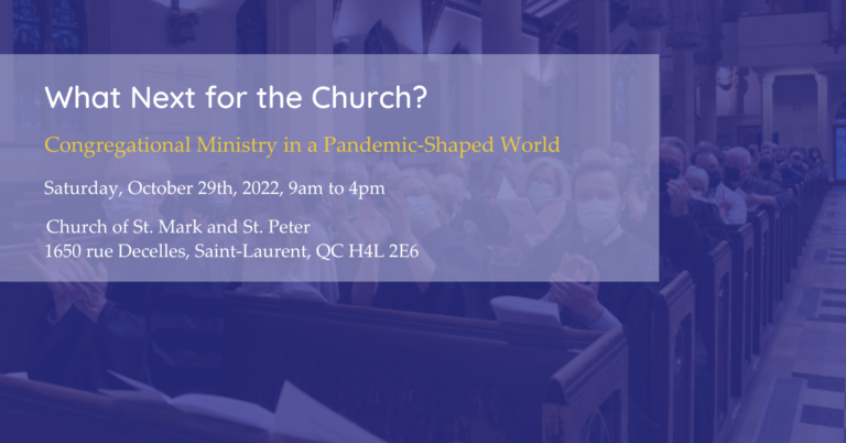 What Next for the Church? Congregational Ministry in a Pandemic-Shaped World