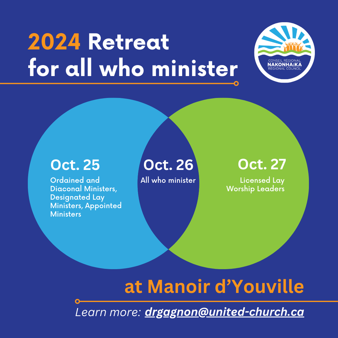 Venn diagram showing overlap of different ministry streams for this event
