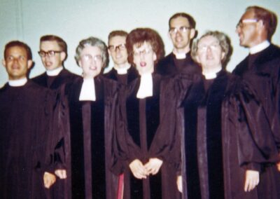 Phyllis ordination with classmates (June 10, 1964)