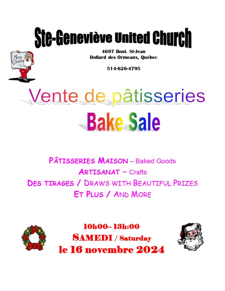 Christmas Bake and Craft Sale